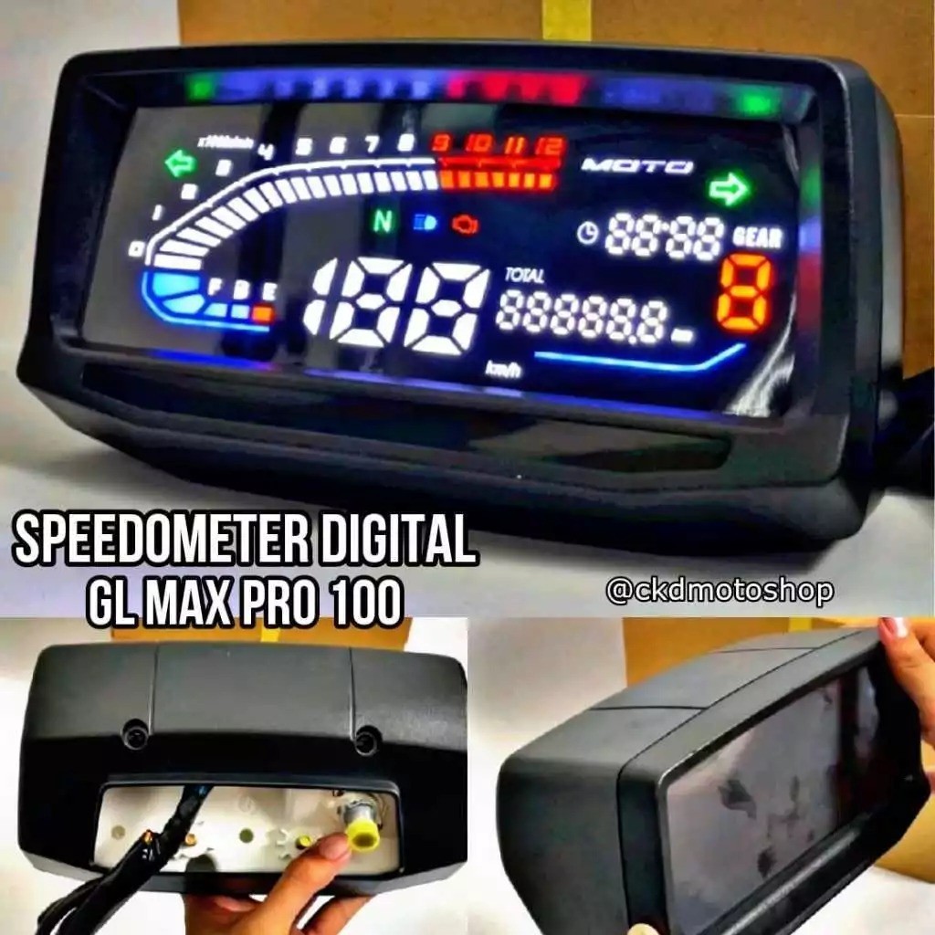 SPEEDOMETER GL SPIDO DIGITAL LED GL MAX GL100 GL PRO SPIDO WIN GL KOTAK