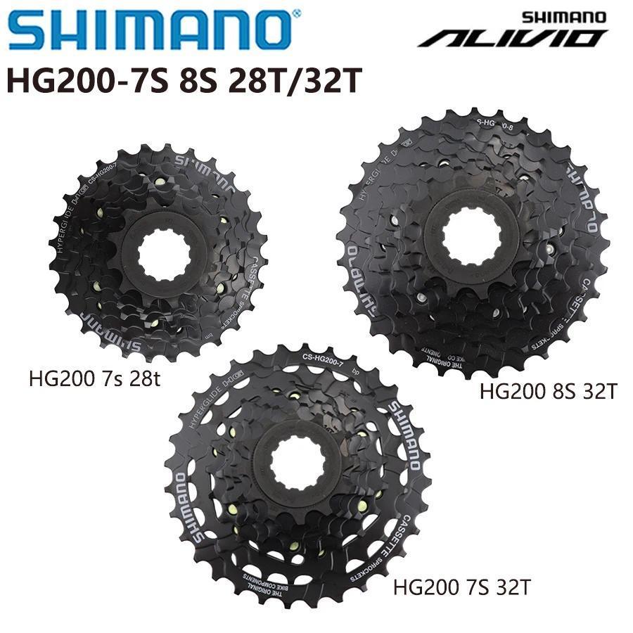 Shimano CS HG200 7S 8S 9S MTB mountain bike flywheel 7 speed 8 speed 9 speed cassette 12-32T 12-28T 