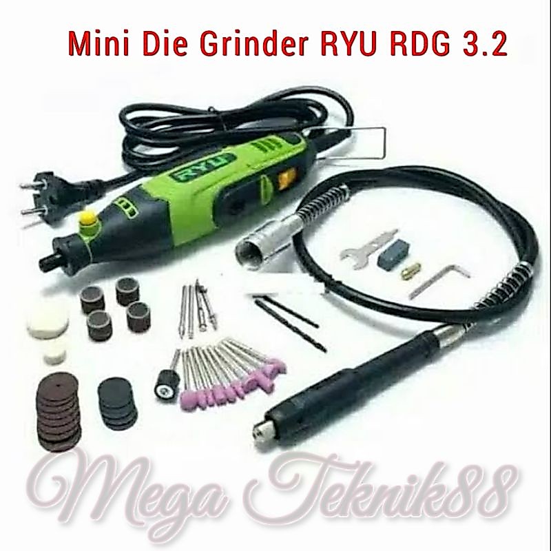 Mini Die Grinder RYU RDG 3.2 / Mesin grenda mini / Grenda botol RYU / Tuner Set RYU