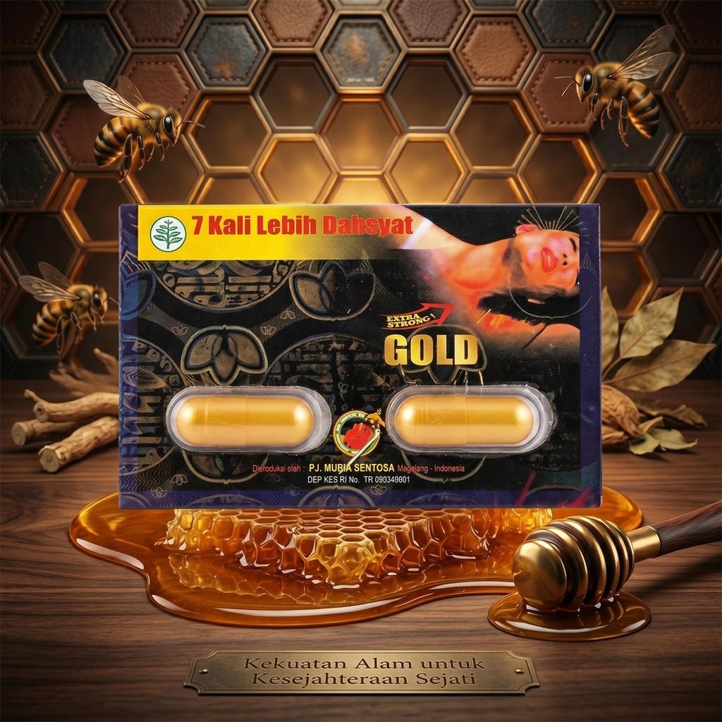 Serbuk Madu Urat Gold Original Alami Berbentuk Kapsul 100% Asli