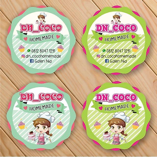 STICKER LABEL MAKANAN BULAT CUSTOM