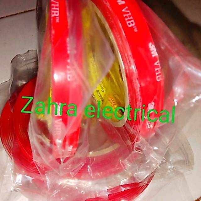 Double tape 3m - double tape bening - lem bolak balik - original 3m double tape cleer