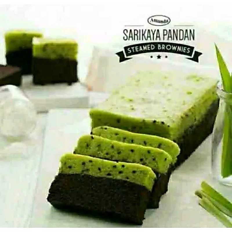 Brownies Amanda srikaya pandan + paperbag
