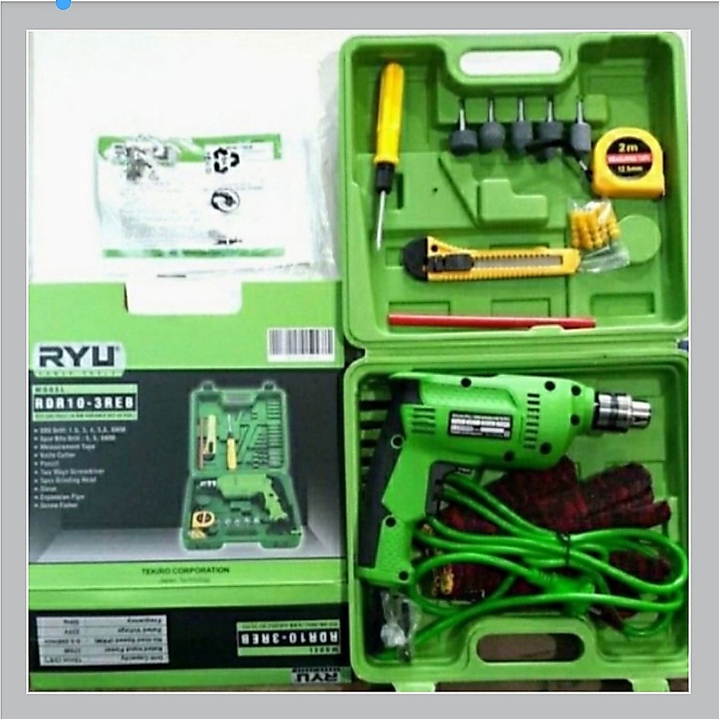 Bor Listrik Ryu RDR 10-3 REB - Mesin Bor Elektrik