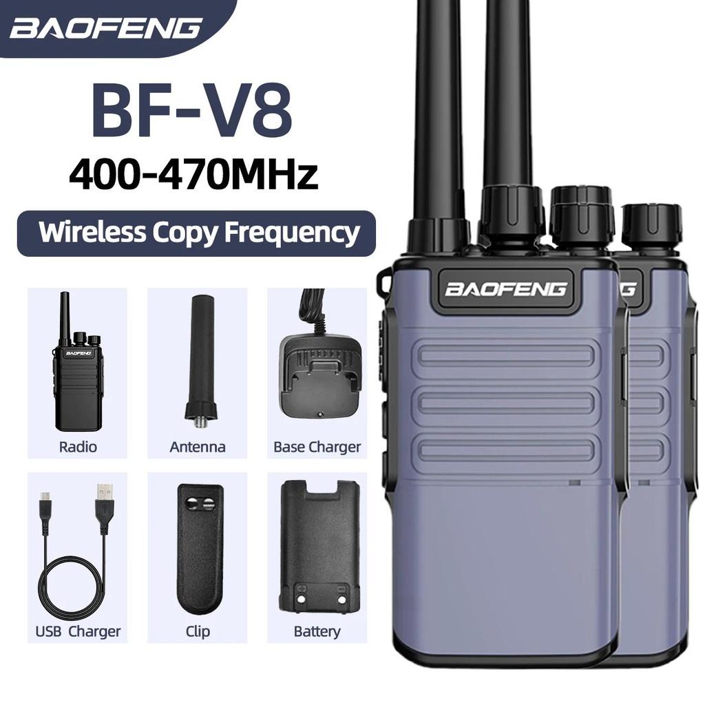 Baofeng Mini Walkie Talkie Handheld BF-V8 Intercom UHF HF Transceiver Walkie Talkie 10 KM