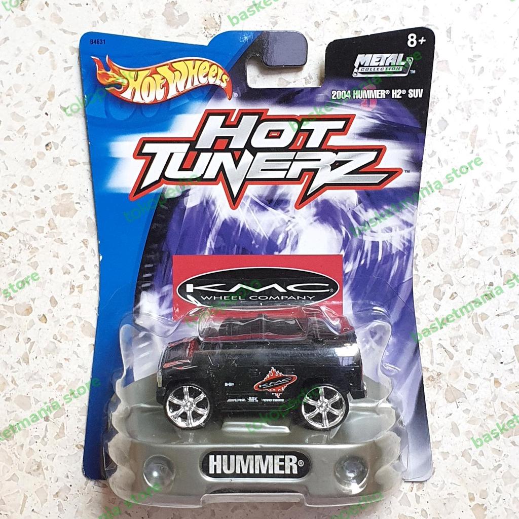 mainan mobilan diecast hotwheels hot tunerz hummer kmc hitam diecast hot wheels