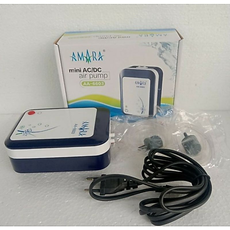 AMARA AIR PUMP ACDC 2WAY AERATOR ACDC 2LUBANG AERATOR HENING