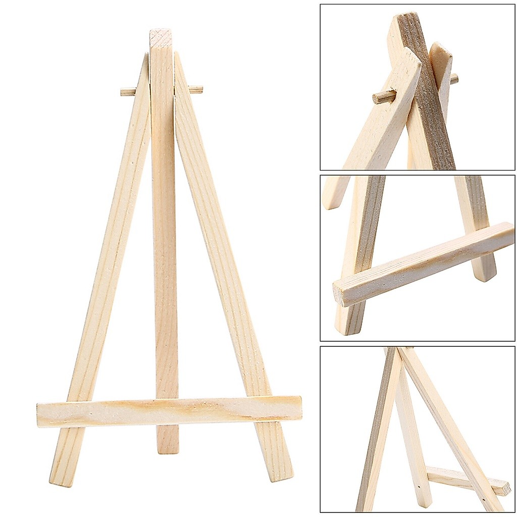 Tripod stand kayu lukis photo, wooden easel