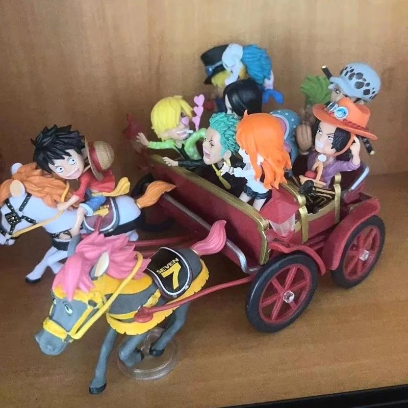 Anime One Piece 20th Anniversary Carriage Ichiban Kuji WCF Luffy Zoro Sanji Nami Action Figure PVC s
