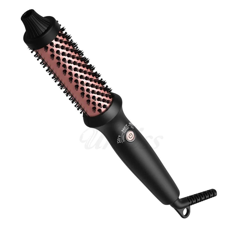 Hair Curler Negative Ion Straightening Comb Curling Iron Create Fluffy and Full Curls Quick Heating 