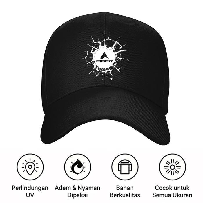 Topi Eiger Trendy Model Oversize Cocok Buat Streetwear Dan Hangout Teman Teman