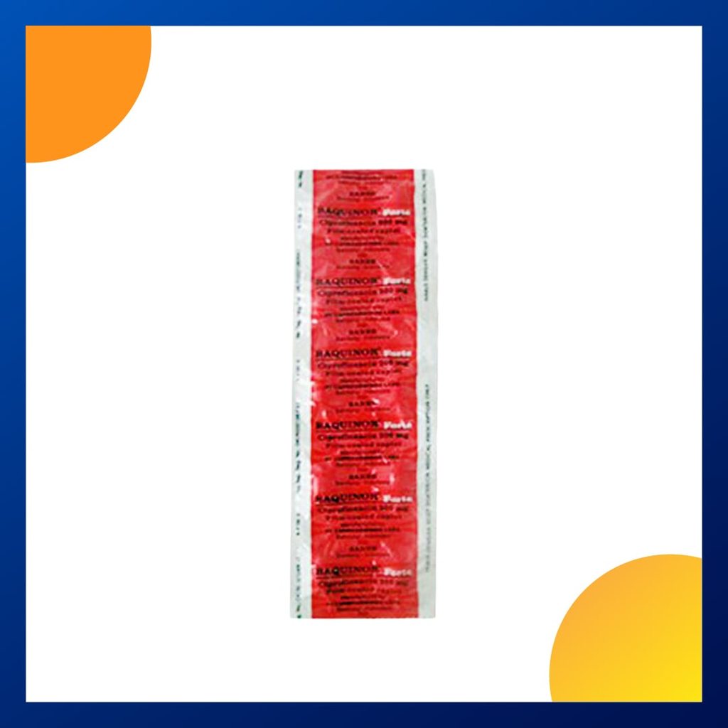 BAQUINOR FORTE 500 MG 1 STRIP @ 10 KAPLET SALUT SELAPUT