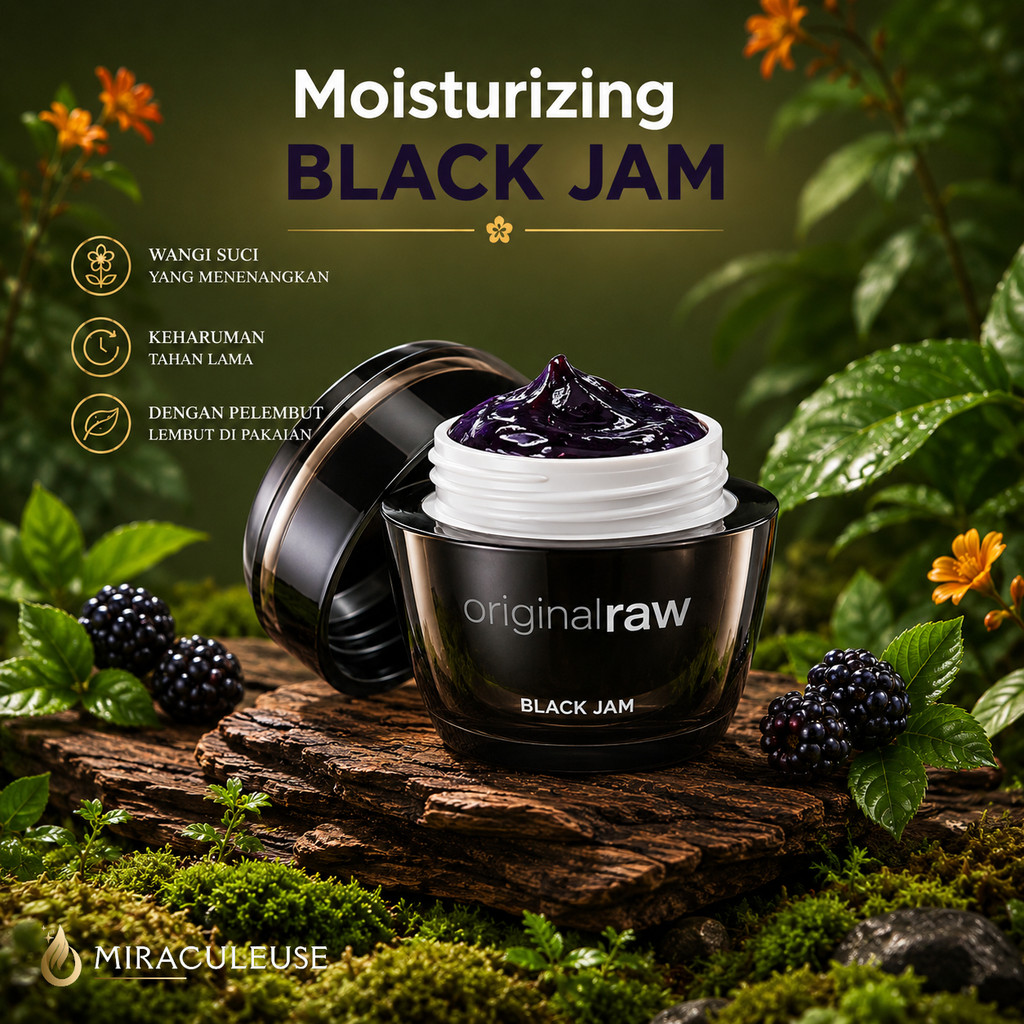 BLACK JAM ORIGINAL RAW K-LINK | K-LINK BLACK JAM 50ml | KRIM PELEMBAH WAJAH HINGGA 150 JAM