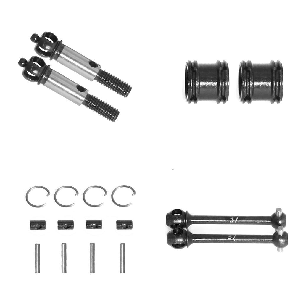 1pcs Metal Drive Shaft CVD Driveshaft 37mm/39mm/42mm Dogbone Set for Tamiya TT02 XV01 XV02 RC Car Up