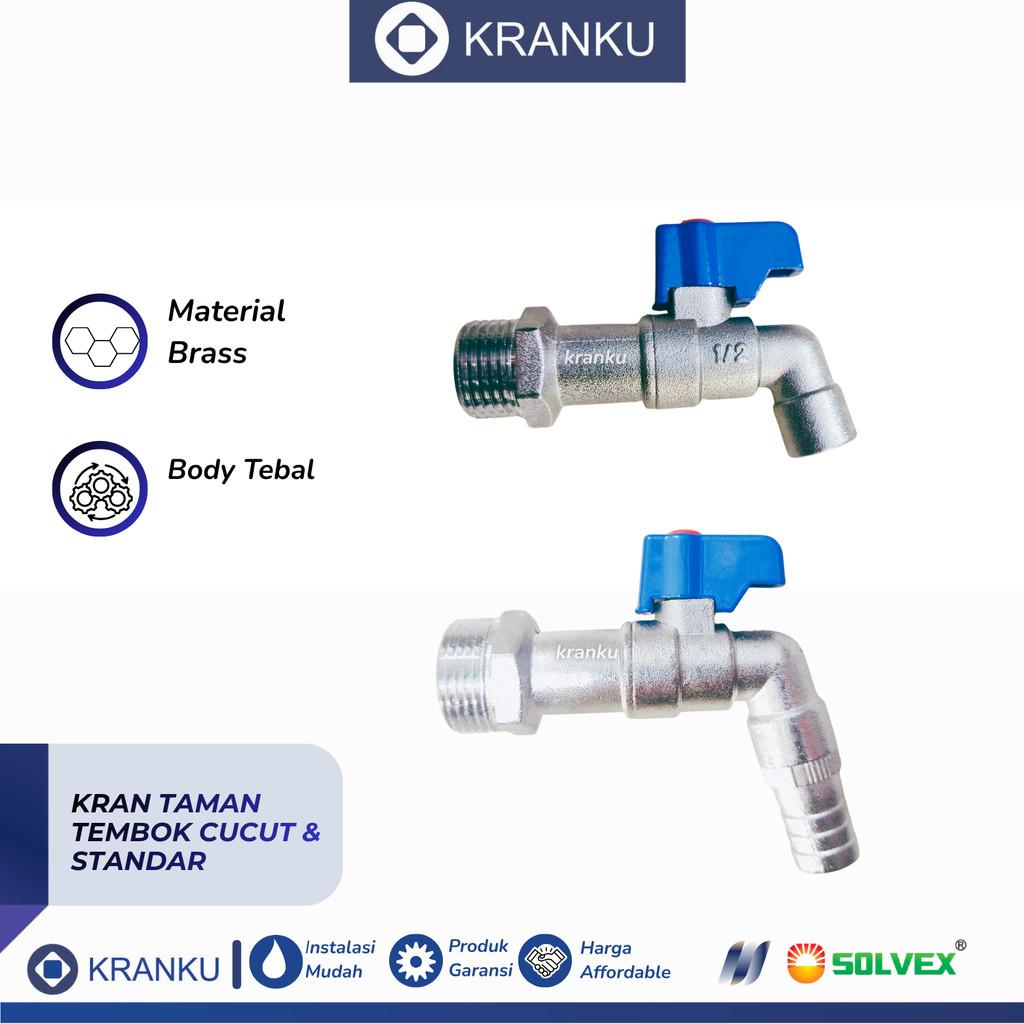 Kran Taman Tembok Keran Air Besi Bibcock type cucut air mancur kencang SF-75003 1/2 - 3/4 inch
