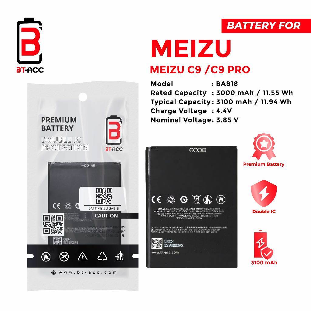 News BA818 Battery Batre Baterai For Meizu C9 / C9 Pro