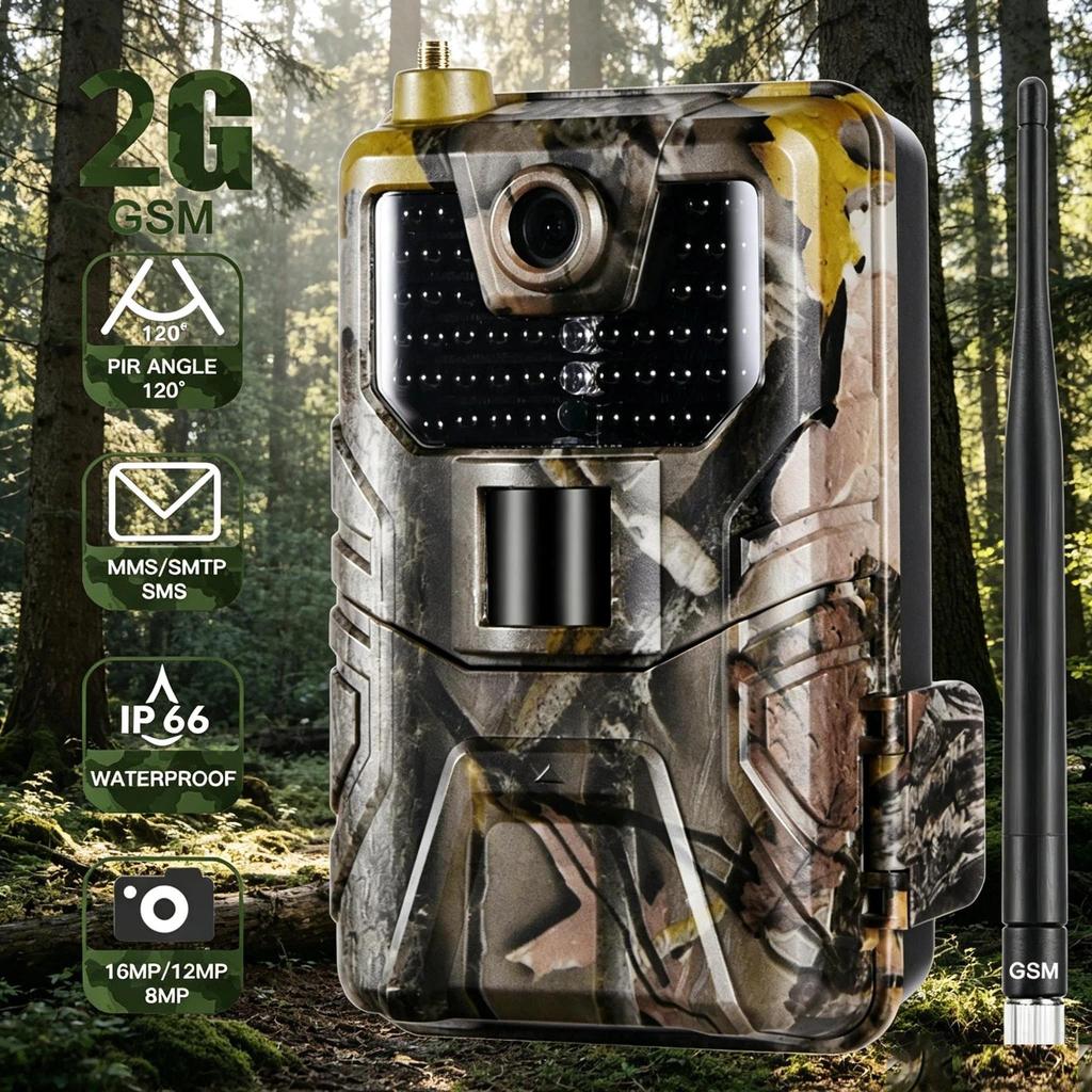 HC900 Mobile Hunting Camera 2G Night Vision Wildlife Trail Camera Support SMS MMS SMTP Email Outdoor