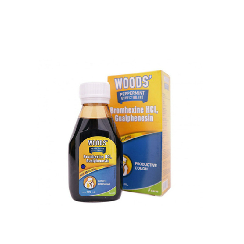 WOODS PEPPERMINT EXPECTORANT 100ML/BATUK BERDAHAK
