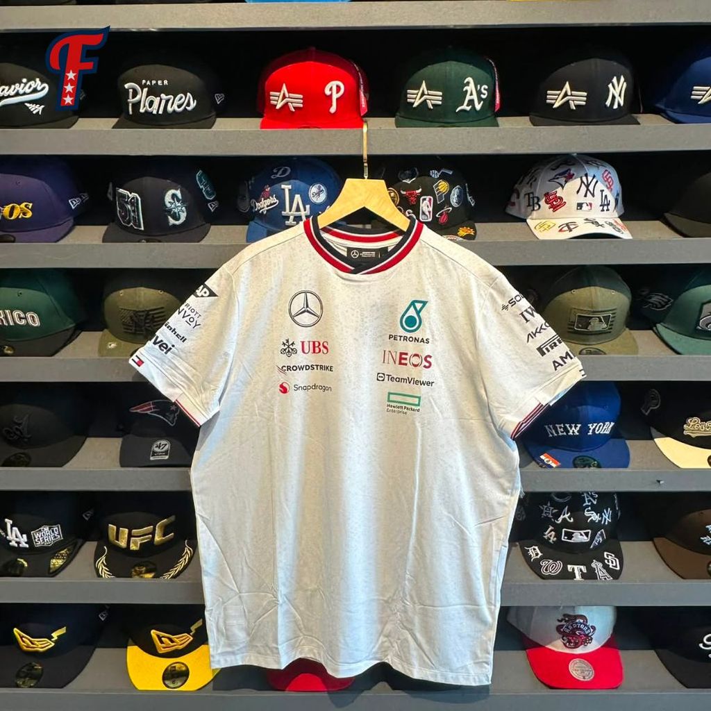 Jersey Mercedes Benz F1 White Short Sleeve Jersey Original