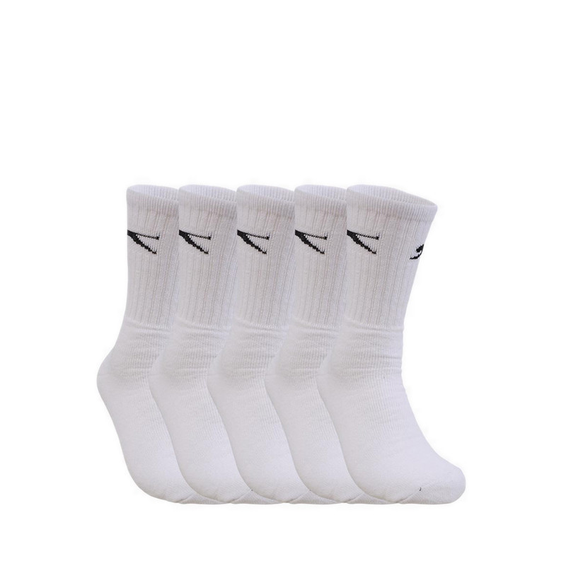 Slazenger 5Pk Crew Socks S+00 Male - White