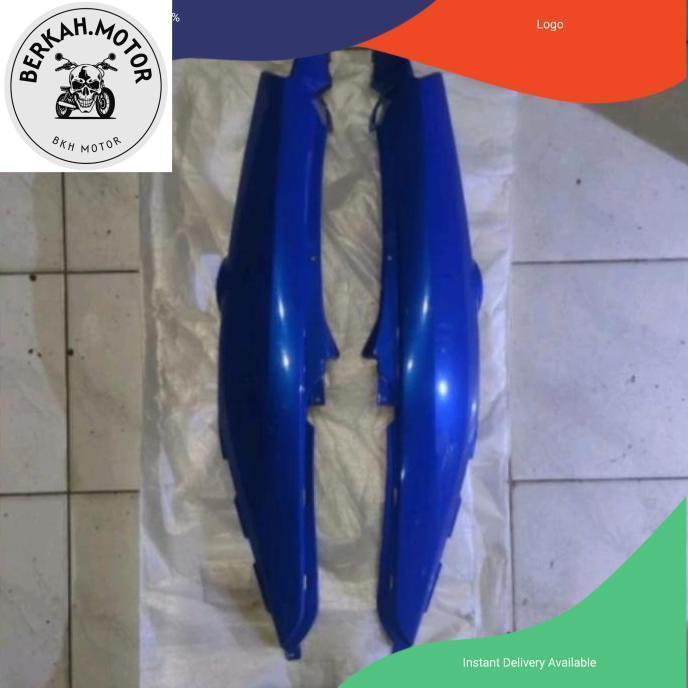 cover body bodi kanan kiri biru Suzuki Shogun 125 FL RR SP ROBOT ORI