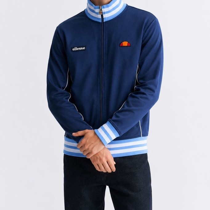 Ellesse Milan Tracktop Jacket in Navy / Blue