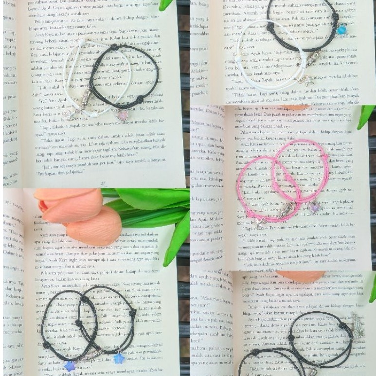 gelang couple seribuan/gelang couple magnet/gelang couple bestie/gelang anti air