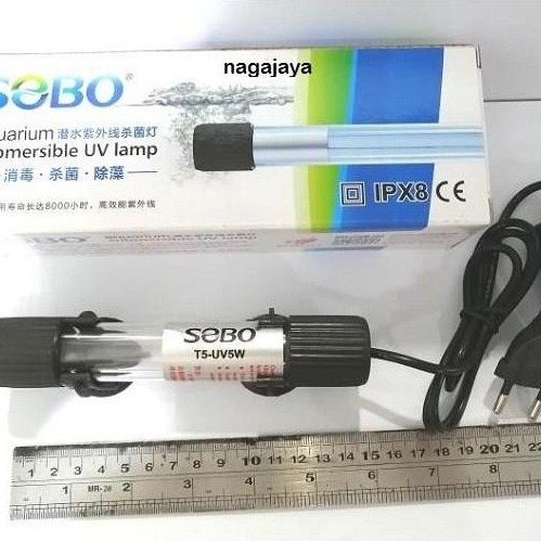 Lampu UV aquarium kolam lampu UV amara 5 watt lampu anti lumut