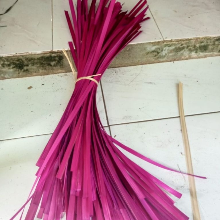 Iratan Bambu Warna 50cm Bahan Anyaman Tas & Lampion Kualitas Premium