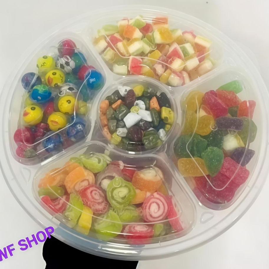 Thinwall 2000ml R Bento Sekat Isi 25pcs / thinwall bulat sekat makanan