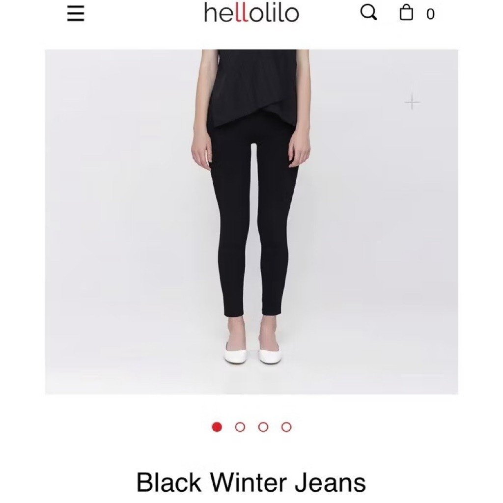 HELLOLILO BLACK WINTER JEANS