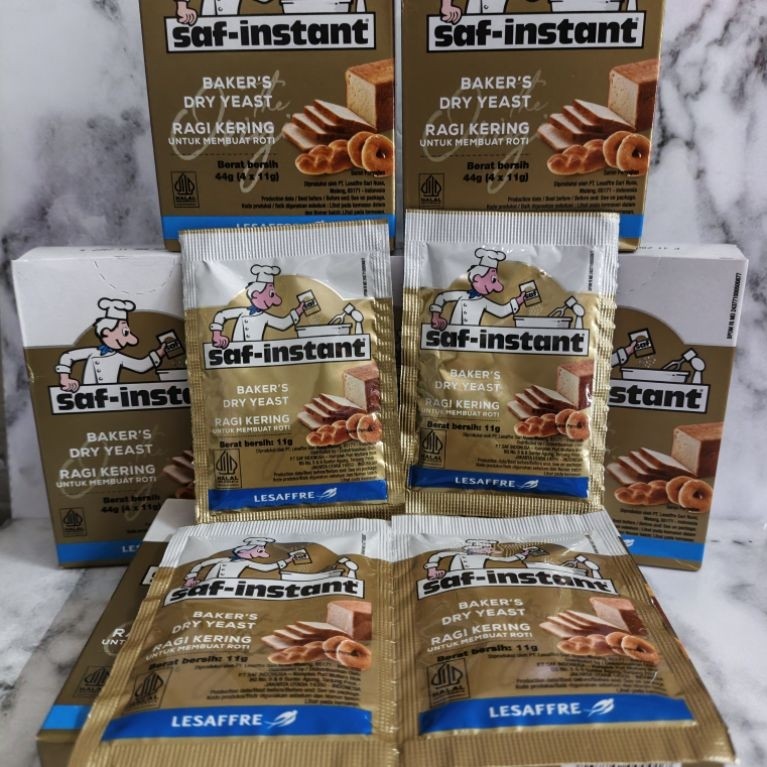 Ragi Saf-instant Dry Yeast Sachet 4x11gr | Ragi Kering Saf-instant | Ragi | Saf Instan
