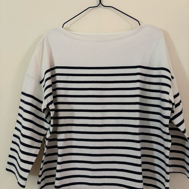 Kaos wanita garis lengan panjang