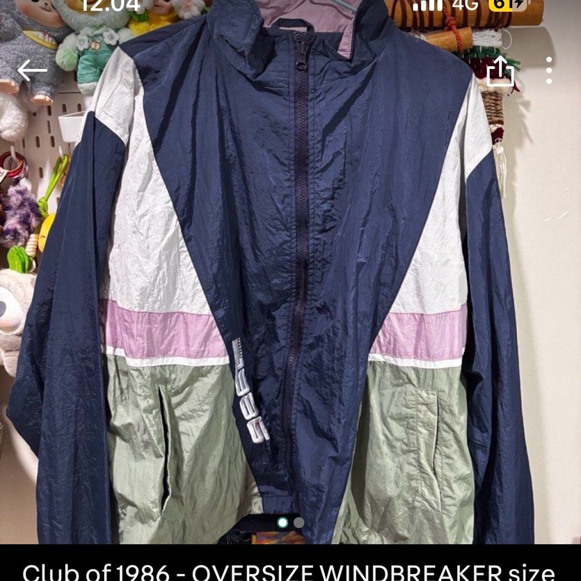 club of 1986 - Oversize Windbreaker Size XL