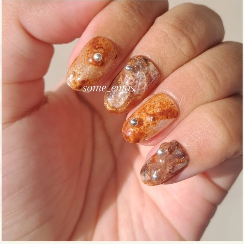 Press on nails - Japanesse | Kuku Palsu Nuance | Fake Nails | Canon Brick handmade Some_emoS