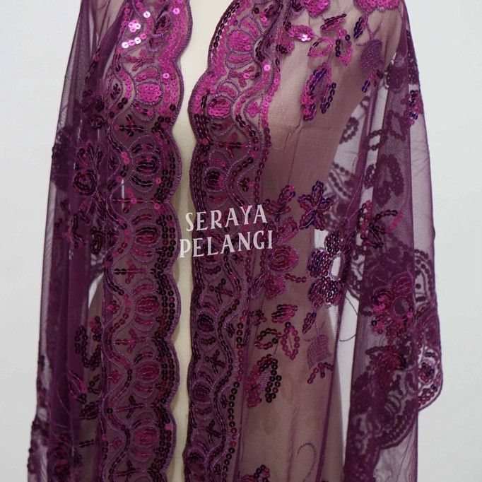 Selendang Payet Motif Selendang Scarf Syal Shawl Pasmina Halus Souvenir Hadiah Ulang Tahun Birthday