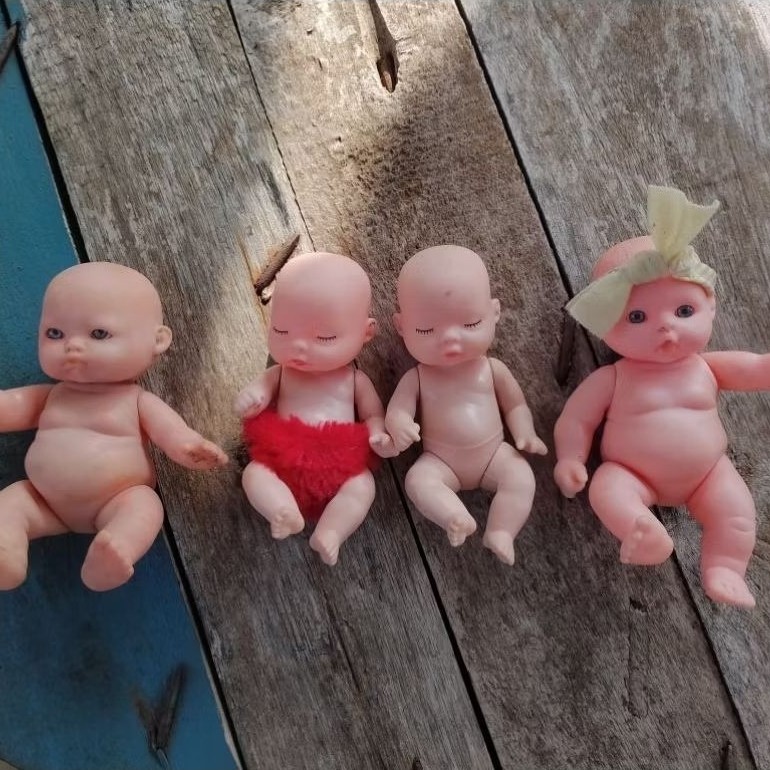 boneka bayi/baby doll karet 1970n jadul vintage lawas