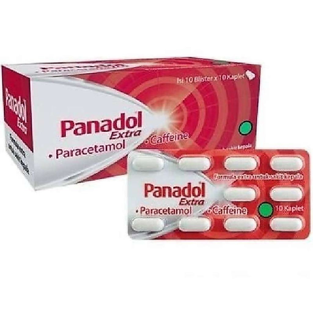 JUAL PANADOL 1 BOX (100 tablet) Merah, Biru, Hijau