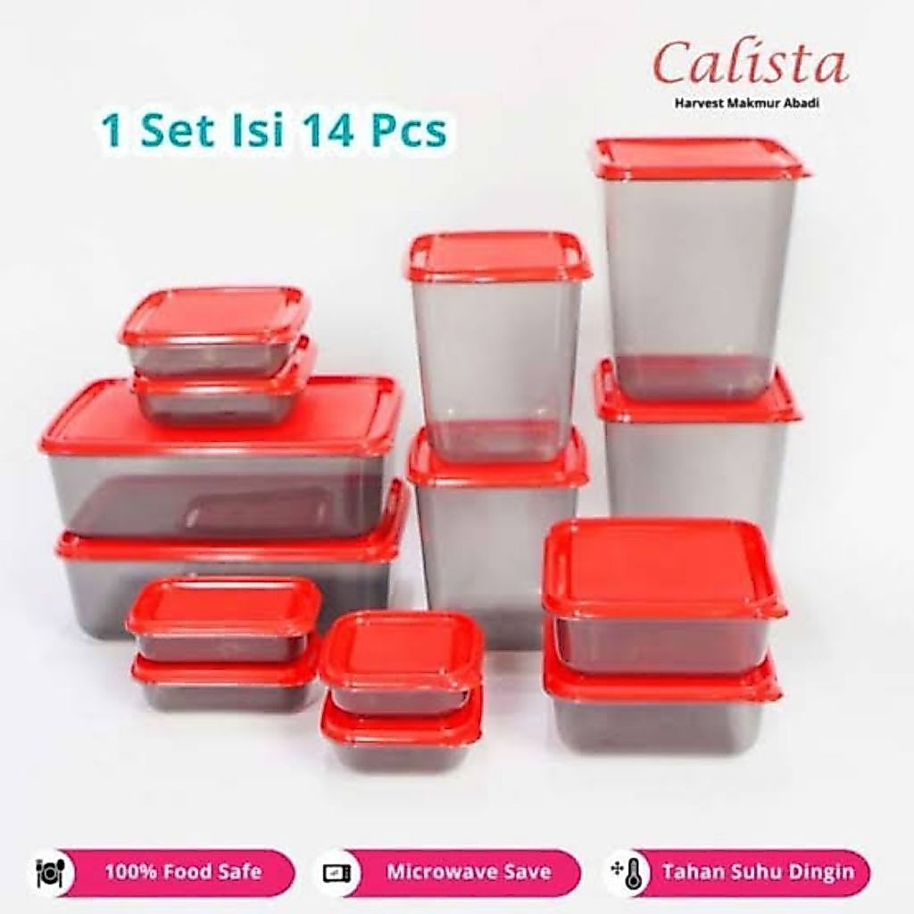 Toples Sealware Calista Otaru Smoke Sealware 14 Pcs Misting Sealware Plastik Otaru Tempat Penyimpana