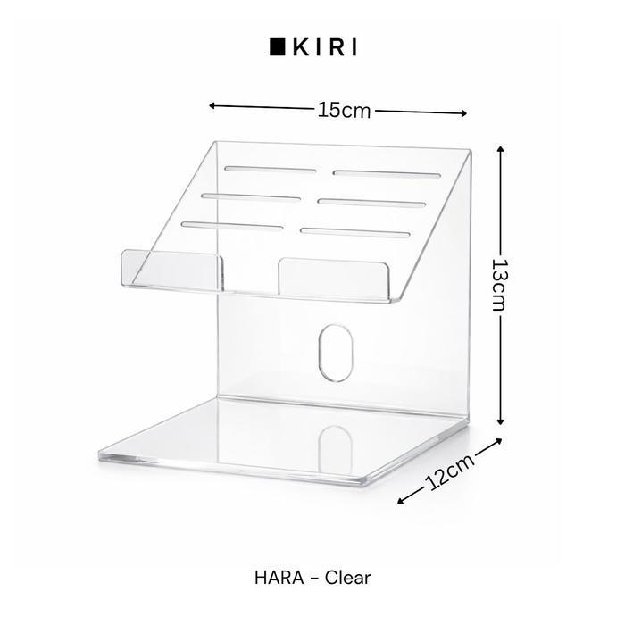Holder Dudukan Tablet Akrilik | Stand Bracket Ipad Kasir | Standing Tablet Meja Kasir Acrylic - HARA