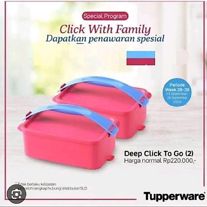 Rantang CTG deep (2) + Handle (2)- tupperware