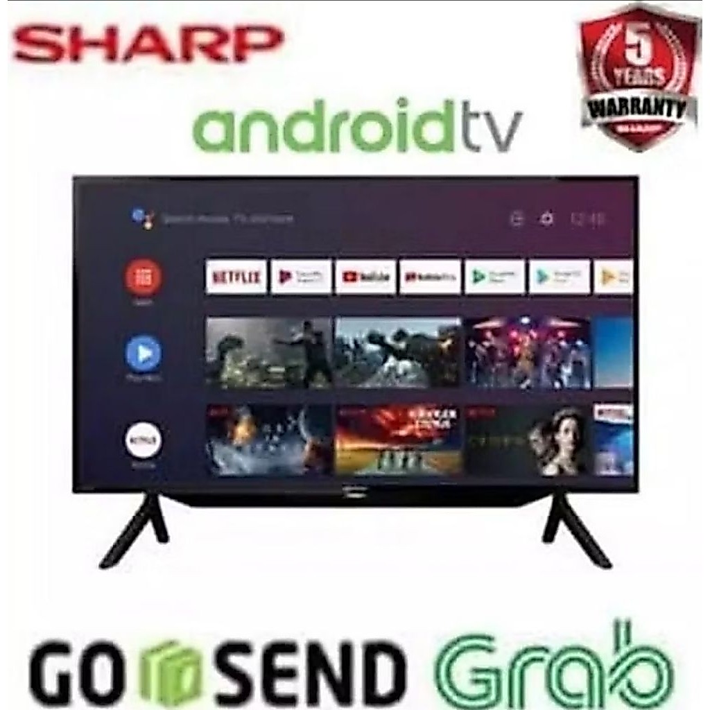 TV SHARP 42 INCH ANDROID GOOGLE TV 43GH/ PROMO