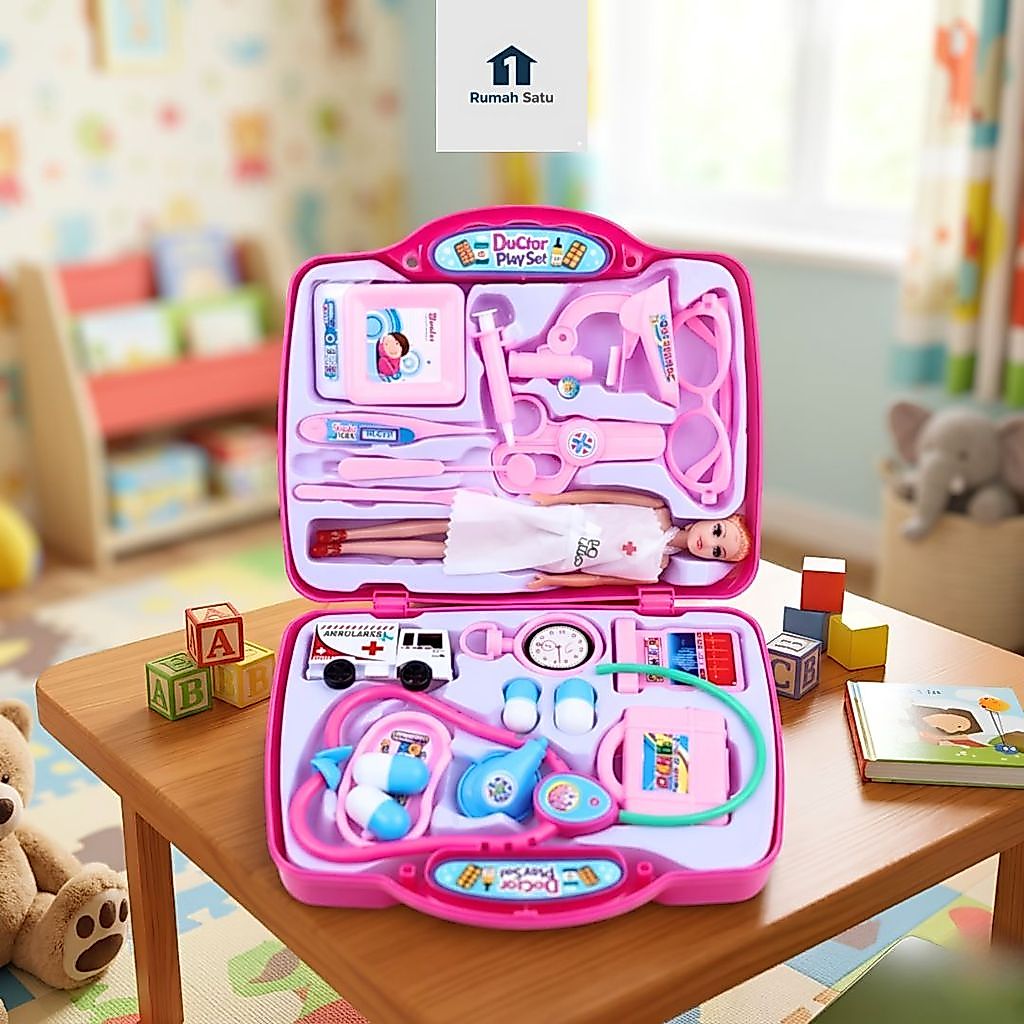 RUMAHSATU - Mainan Anak Doctor Set Plus Koper Lucu Medical Center FH 227