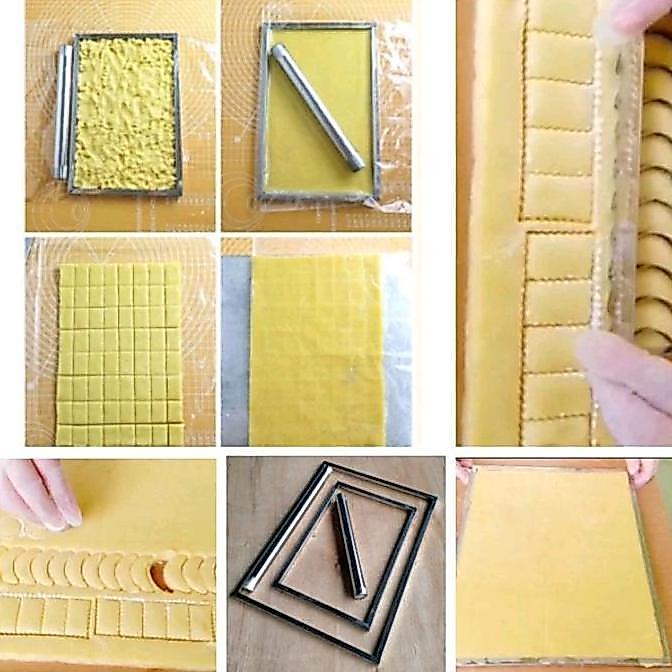 DOVA_SHOP55 - CETAKAN BINGKAI PERATA ADONAN KUE KERING/CETAKAN KUE KERING/ROLPIN PENGGILINGAN ADONAN