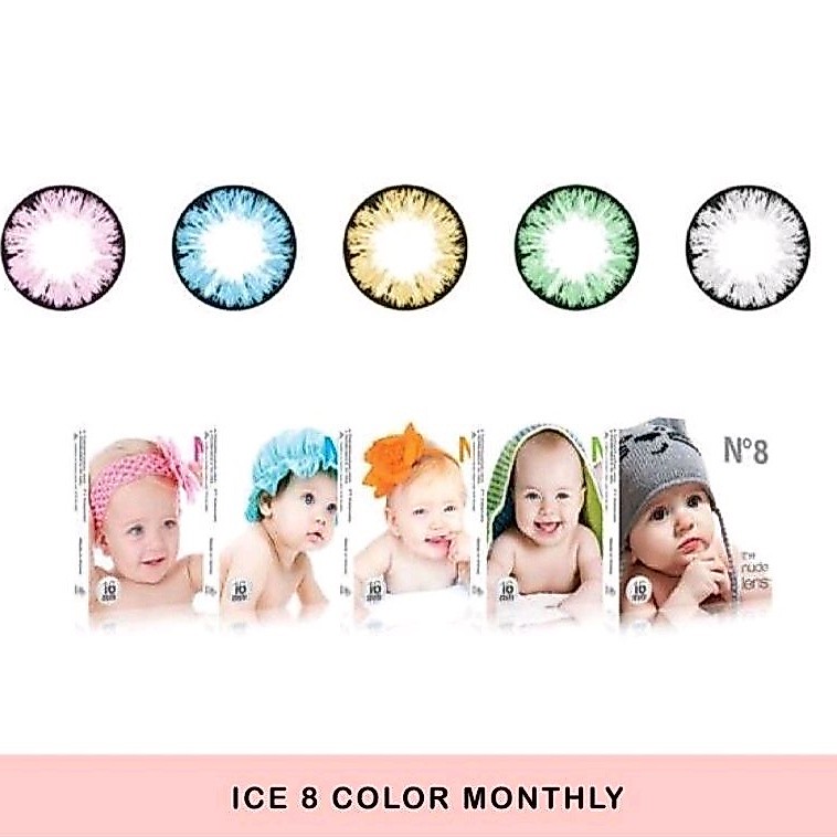 Ice N8 color / soflen ice n8 color / soflens warna bulanan / soflens ICE N8 color / softlens ice n8 