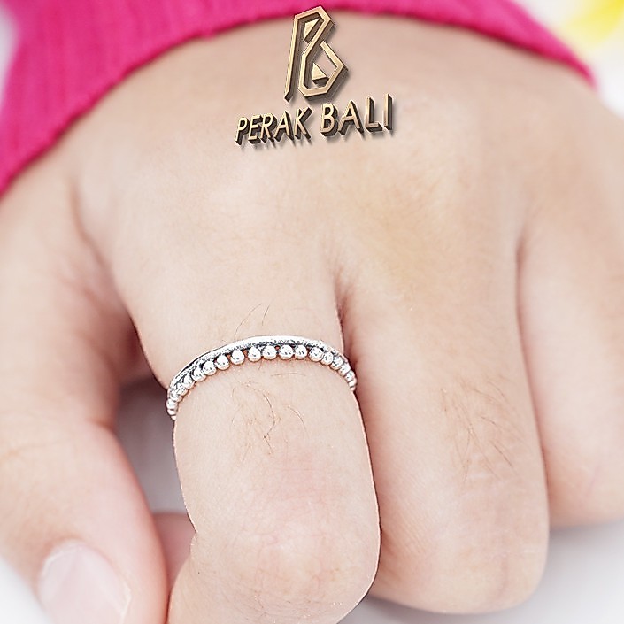 Cincin Perak Bali Silver Ring Kawat Jawan Lingkar