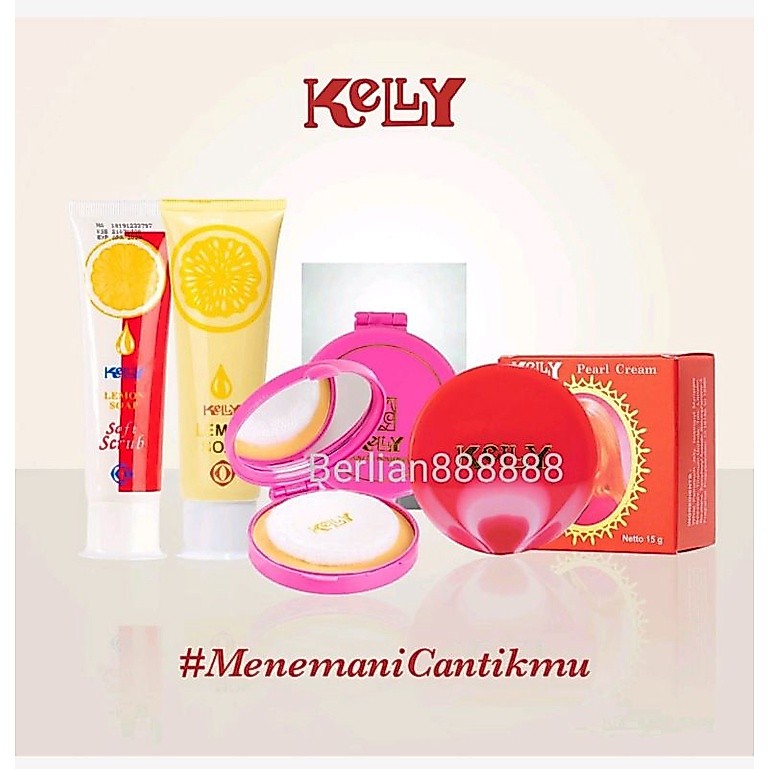 kelly Pearl Cream BPOM- sabun kelly - bedak Kelly - soft scrub kelly - bedak kelly