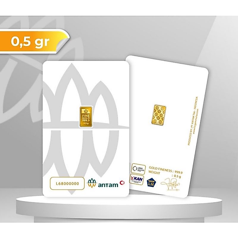 Certieye Antam  0,5 Gram (Terbaru) 100% ORI