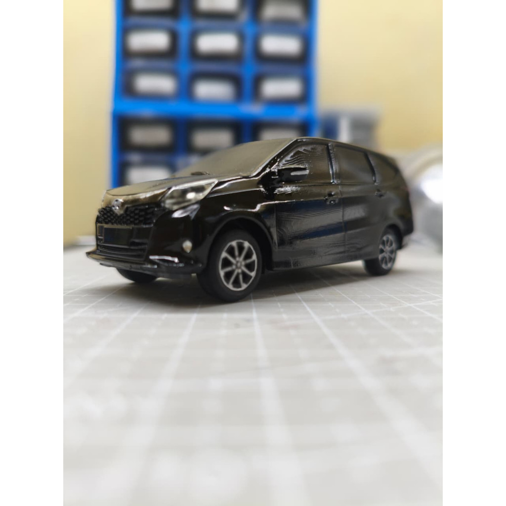 Diecast Mobil LCGC Toyota Calya 2023 Skala 1:43 Miniatur Toyota Calya 2023. Gratis Custom Platnomor 