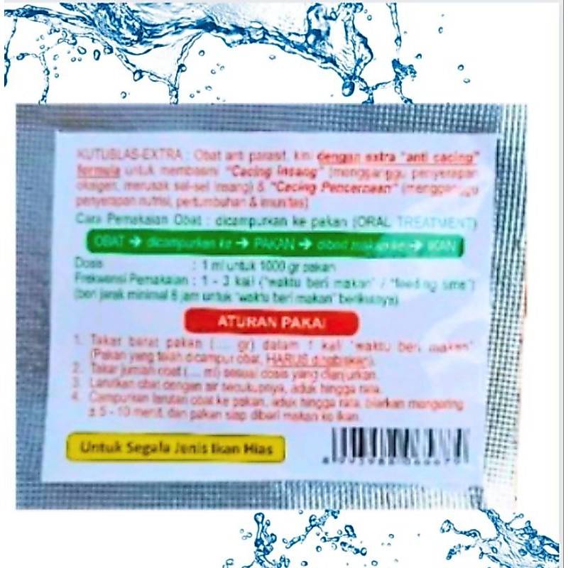 Obat ikan hias Anti parasit anti cacing AKARI AA KUTUBLAS EXTRA 1ML